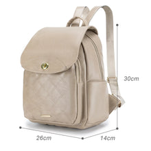 Load image into Gallery viewer, Women Backpack Small Travel Backpack Leather Rucksack Bag Anti-Theft Beige Mini Casual Daypacks for School, Girls, Ladies
