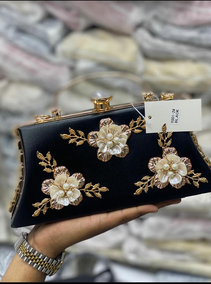 clutch bag for women, floral crossbody bag evening bag purses glitter rhinestone flower cocktail wedding handbags