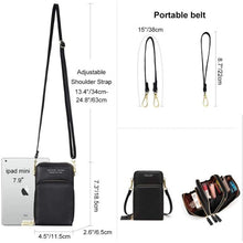 Load image into Gallery viewer, women crossbody phone bag small cellphone crossbody purse wallet mini lightweight leather cross body cell phone bag with strap card slots
