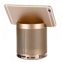 Load image into Gallery viewer, portable mini wireless bluetooth speaker player metal phone mount base
