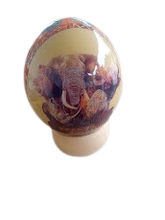 Load image into Gallery viewer, african big five animals on authentic ostrich egg shell wedding/mothers day gifts.
