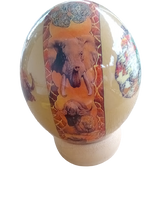 Load image into Gallery viewer, african big five animals on authentic ostrich egg shell wedding/mothers day gifts.
