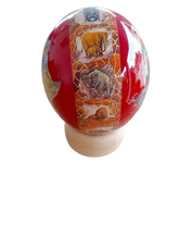 Load image into Gallery viewer, copy of african big five animals on authentic ostrich egg shell wedding/mothers day gifts.
