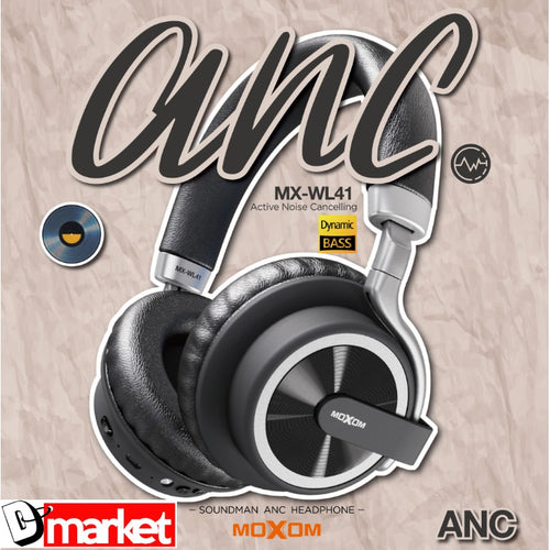 moxom mx-wl41 bluetooth soundman anc headphone