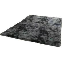 Load image into Gallery viewer, carlie shag rug grey and black
