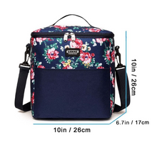 Load image into Gallery viewer, Large Reusable Lunch Bag Insulated Lunch Box
