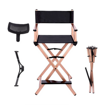 Load image into Gallery viewer, Portable Directors Makeup Artist Tall Folding Studio Chair

