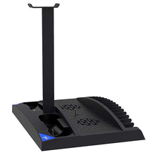 Load image into Gallery viewer, IPEGA PG-P5013 SONY PLAYSTATION 5 COOLING &amp; CHARGING STATION - BLACK
