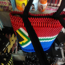 Load image into Gallery viewer, Purse Zulu Shoulder Bag Hand Beaded, African zulu clutch bag, African traditional shoulder bag, African kenya purse, zulu hand beaded purse
