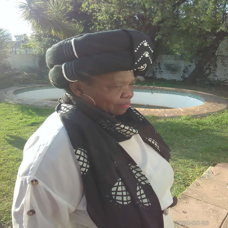 handmade african zulu xhosa head doek