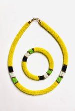 Load image into Gallery viewer, african beaded zulu necklace &amp; bracelet set

