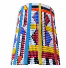Load image into Gallery viewer, Authentic Multicoloured African Tribal Beaded Maasai Ethnic Cluster Cuff Bangle Bracelet
