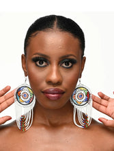 Load image into Gallery viewer, Elegant Gorgeous Authentic African Maasai Zulu Style Tribal Ethnic Long Tassel Dangle Earrings
