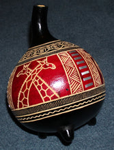Load image into Gallery viewer, Decorative African Calabash/ Home Decor/African Calabash Home Decor/ African HomeDecor/ African Interior Decor
