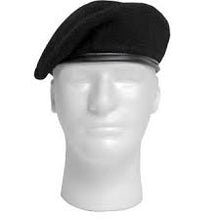 Load image into Gallery viewer, Black) Military Army Soldier Special Forces Berets for Men - 58cm
