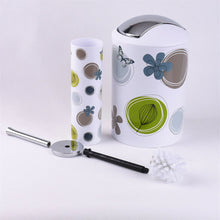 Load image into Gallery viewer, 6 pieces bathroom set complete toothbrush holder lotion dispenser decor
