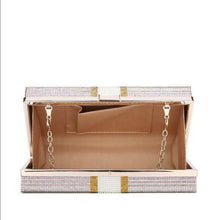 Load image into Gallery viewer, stack of cash dollars crystal clutch purses luxury evening bag handbag money clutch purses shoulder bag
