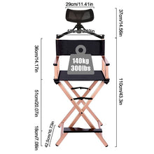Load image into Gallery viewer, Portable Directors Makeup Artist Tall Folding Studio Chair
