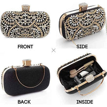 Load image into Gallery viewer, Women Crystal Evening Wedding Bridal Clutch Bag
