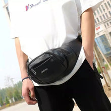 Load image into Gallery viewer, Leather Waist Crossbody Bags for Men and Women - Black
