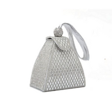 Load image into Gallery viewer, women&#39;s small pyramidal shape shiny clutch handbag
