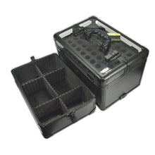 Load image into Gallery viewer, transparent manicure acrylic pro tool box aluminium frame train case
