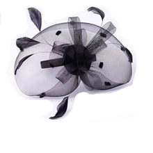 Load image into Gallery viewer, fascinators hat wedding headpiece cocktail prom funeral headband clip
