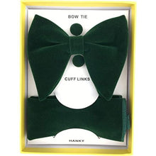 Load image into Gallery viewer, 3 in 1 Oversized Bow Tie Velvet Tuxedo Set
