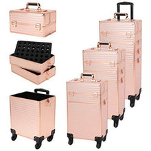 Load image into Gallery viewer, 4 in 1 professional makeup trolley case for artists
