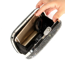 Load image into Gallery viewer, wedding rhinestone clutch evening bag for women
